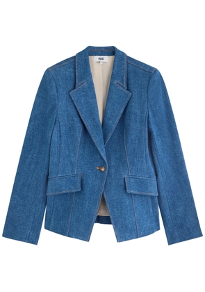 Paige Candace Stretch-denim Blazer - Blue - 10 (UK14 / L)