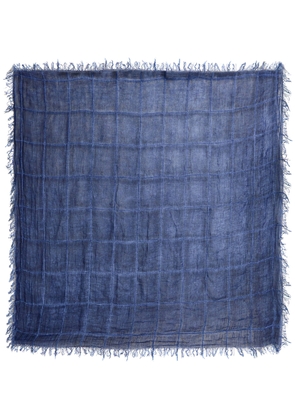 Eileen Fisher Maltino Linen-blend Scarf - Blue - One Size