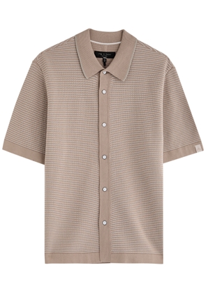 Rag & Bone Harvey Striped Cotton-blend Shirt - Beige - S