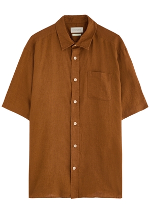 Oliver Spencer Atlanta Linen Shirt - Orange - S