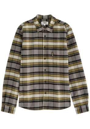Ymc Curtis Checked Cotton Shirt - Green - S