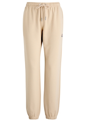 Moncler Logo Cotton Sweatpants - Cream - L (UK14 / L)