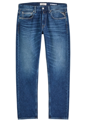 Replay Grover Straight-leg Jeans - Mid Blu - 3330 (W33 L30)