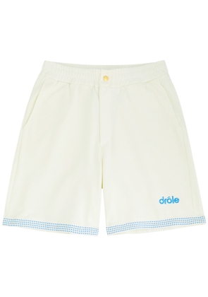 DRÔLE DE Monsieur Le Short Piqué Cotton Short - Off White - XL