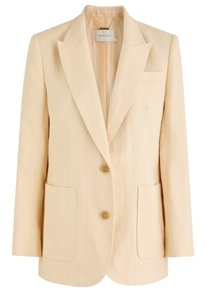Zimmermann Illuminate Linen Blazer - Yellow - 0 (UK 8 / S)