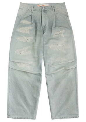 Pdf Channel Fat Angelo Distressed Wide-leg Jeans - Denim - 30 (W30 / S)