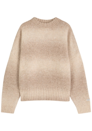 About Blank Ombré Brushed Crewneck Knitted Jumper - Ecru - XL