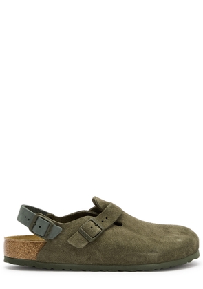 Birkenstock Tokio II Suede Clogs - Khaki - 42 (IT42 / UK8)