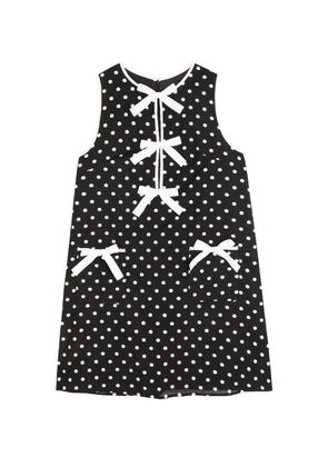 Sister Jane Isles Polka Dot-jacquard Woven Mini Dress - Black And White - 12 (UK12 / M)