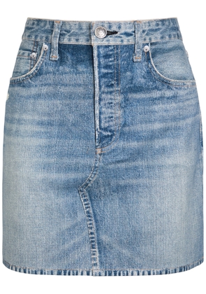 Rag & Bone Miramar Ponte Printed Stretch-jersey Mini Skirt - Blue - 26 (W26 / UK8 / S)