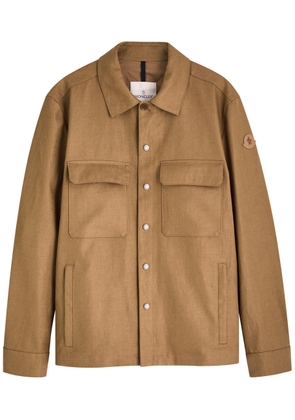 Moncler Callaqui Linen-blend Overshirt - Camel - 4 (UK42 / XL)