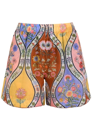 Borgo DE Nor Bizzy Floral-printed Semi-sheer Woven Shorts - Multicoloured - 10 (UK10 / S)