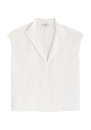 Vince Woven Blouse - Off White - M (UK12 / M)
