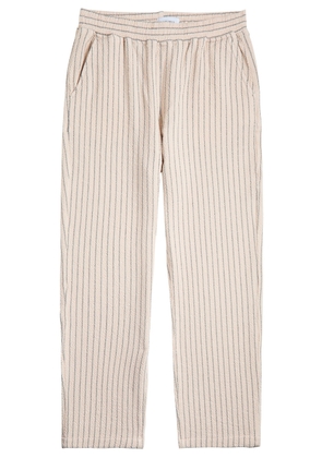 Les Deux Houston Structured Cotton-blend Trousers - Ivory - XL