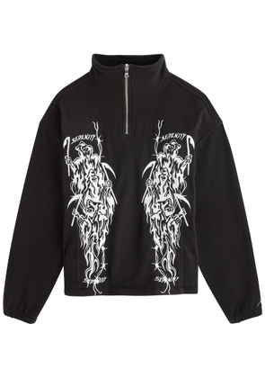 Warren Lotas Serenity Reaper Embroidered Fleece Jacket - Black - M