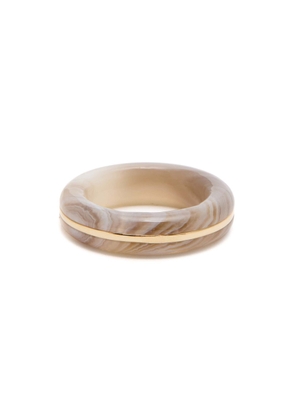 BY Pariah Essential Agate Stacking Ring - Brown - 53 (UK N / US 6.75)
