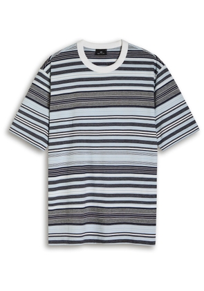 PS Paul Smith Striped Cotton T-shirt - Blue - XL