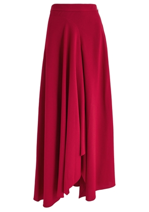 Roksanda Asha Draped Crepe Maxi Skirt - Red - 8 (UK8 / S)