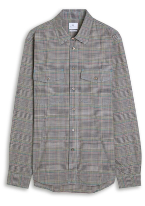 PS Paul Smith Checked Cotton Shirt - Grey - S
