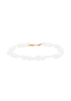 Astrid & Miyu Serenity Pearl-beaded 18kt Gold-plated Bracelet - One Size