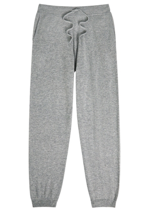 Allude Tapered-leg Wool-blend Trousers - Grey - M