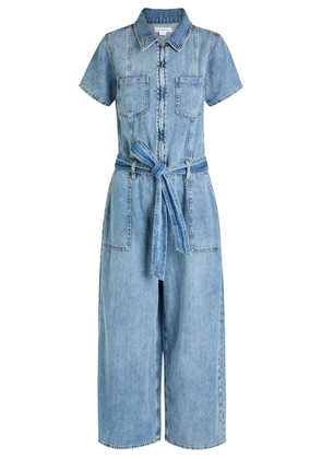Good American Fit For Success Lite Belted Denim Jumpsuit - Indigo - L (UK14 / L)