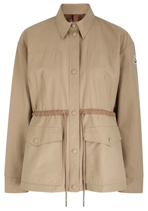 Moncler Saulon Cotton-blend Poplin Parka - Beige - 0 (UK 8 / S)