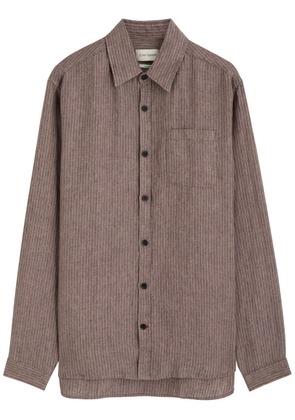 Oliver Spencer New York Special Striped Cotton-blend Shirt - Natural - 42 (C16.5 / XL)