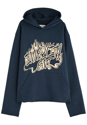 Honor The Gift Entertainment Hooded Cotton Sweatshirt - Blue - XL