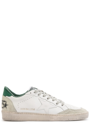 Golden Goose Ball Star Distressed Leather Sneakers - White And Grey - 40 (IT40 / UK6)