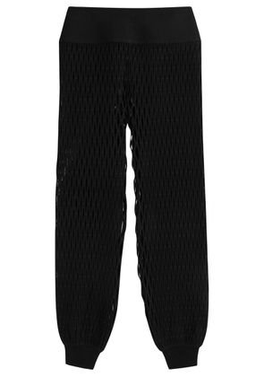 Alaïa Open-knit Stretch-jersey Trousers - Black - 34 (UK6 / XS)