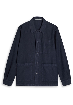 Norse Projects Julian Cotton-blend Overshirt Jacket - Navy - S