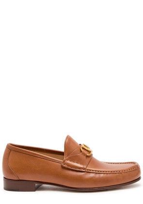 Valentino Garavani Vlogo Leather Loafers - Brown - 43 (IT43 / UK9)