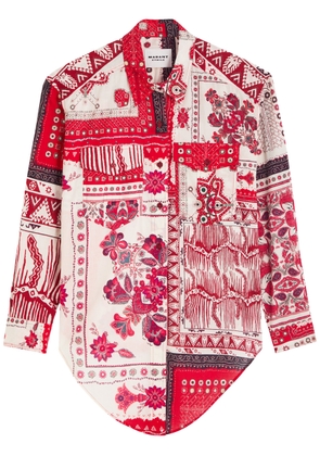 Isabel Marant étoile Nathy Printed Blouse - Red - 36 (UK6 / XS)