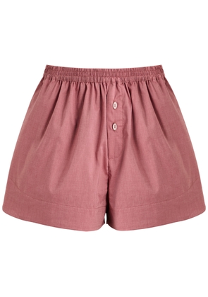 Faithfull The Brand Lonia Cotton Shorts - Pink - M (UK12 / M)