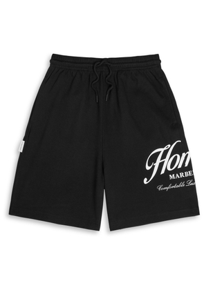 Homies Marbella Essentials Logo-print Stretch-cotton Shorts - Black - S