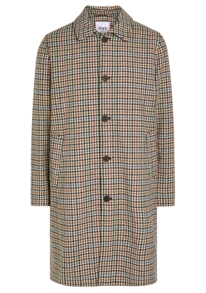 Wax London Houndstooth Wool-blend Coat - Beige - L