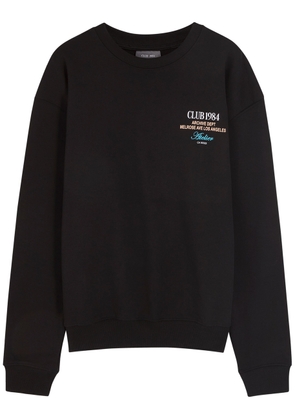 Club 1984 La Dept Printed Cotton Sweatshirt - Black - L