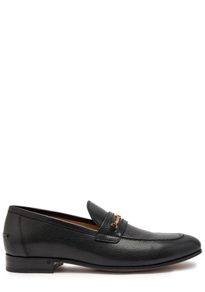 Valentino Garavani Vlogo Grained Leather Loafers - Black - 42 (IT42 / UK8)