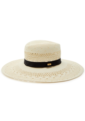 Chloe Panama Open-weave Straw hat - White - S