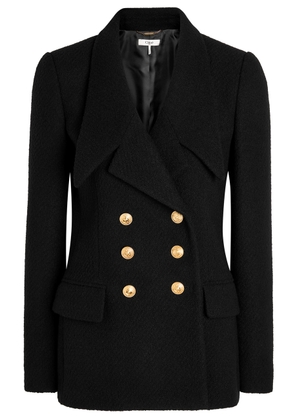 Chloe Double-breasted Bouclé Wool-blend Blazer - Black - 44 (UK16 / XL)
