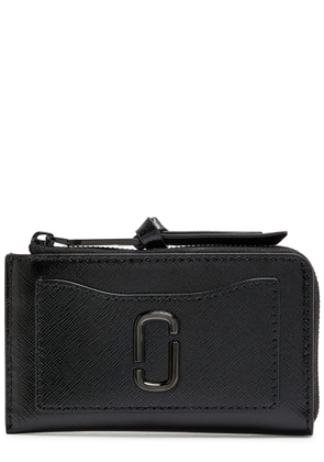 Marc Jacobs Designer Plaque Leather Wallet - Black - One Size