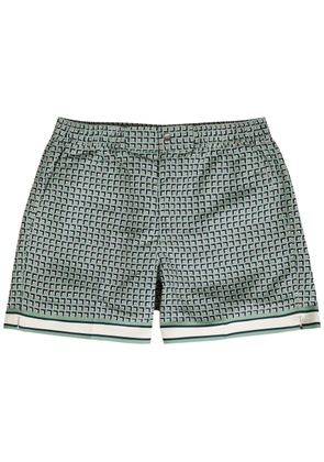 Che Tessera Tailored Printed Shell Swim Shorts - Sage - S