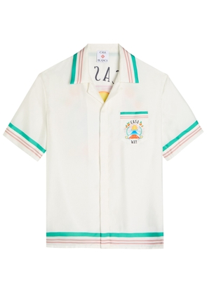 Casablanca Printed Silk-twill Shirt - Pink - S