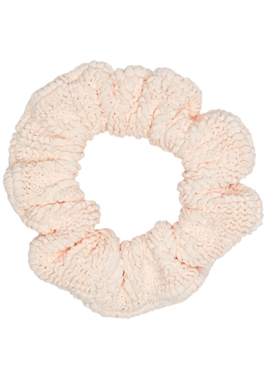 Hunza G Seersucker Scrunchie, Scrunchie, Rose