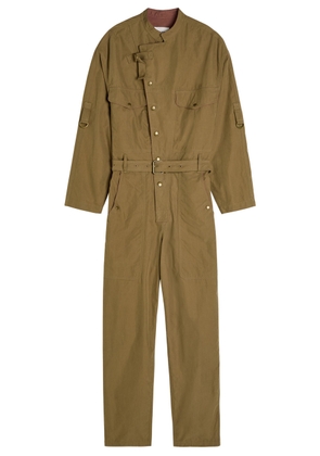 Isabel Marant étoile Dohona Cotton Tapered-leg Jumpsuit - Khaki - 38 (UK10 / S)