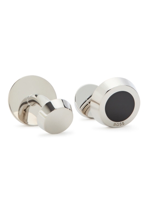 Boss Simony Enamelled Cufflinks - Black - One Size
