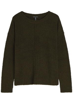 Eileen Fisher Pintuck Bouclé Jumper - Brown - M (UK 14-16 / L)
