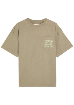 Honor The Gift Paint Works Printed Cotton T-shirt - Taupe - L