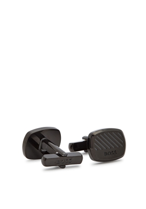 Boss Casing Logo-engraved Cufflinks - Black - One Size